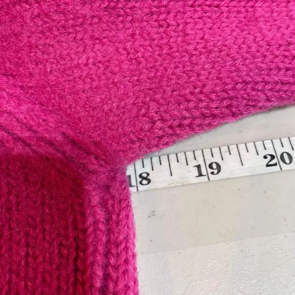 Vintage 90s J.Crew Womens Wool Crew Neck floral Pullover Sweater pink Small knit
